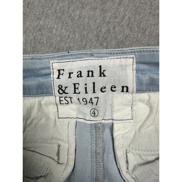 Frank & Eileen Wicklow Italian Performance Light Wash Blue Chino Pants Size 4 - Picture 2 of 11
